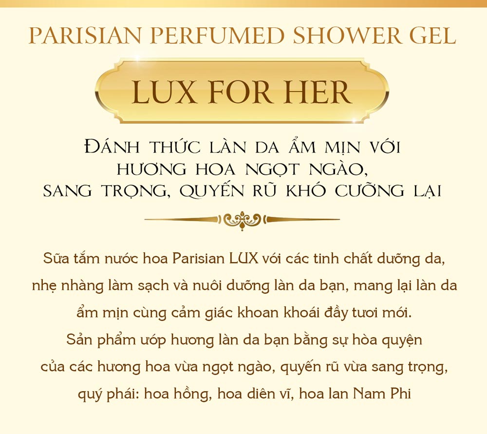 Sua Tam Nuoc Hoa Nu Parisian 265ml 2